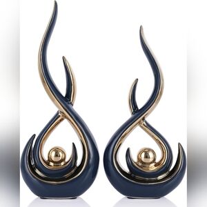 Elegant Navy and Gold Abstract